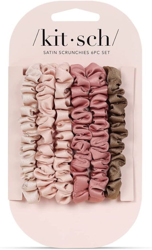 Ultra Petite Satin Scrunchies 6pc Set